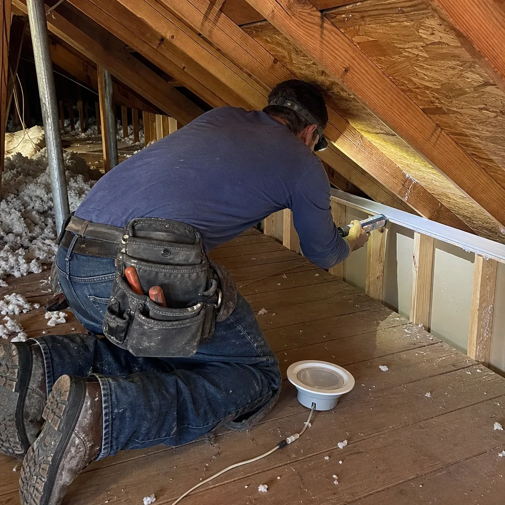 Attic Air Sealing in Stanton