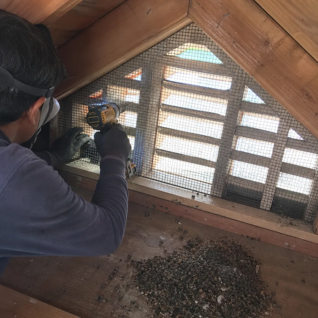 Attic Cleaning & Rodent Proofing in Stanton