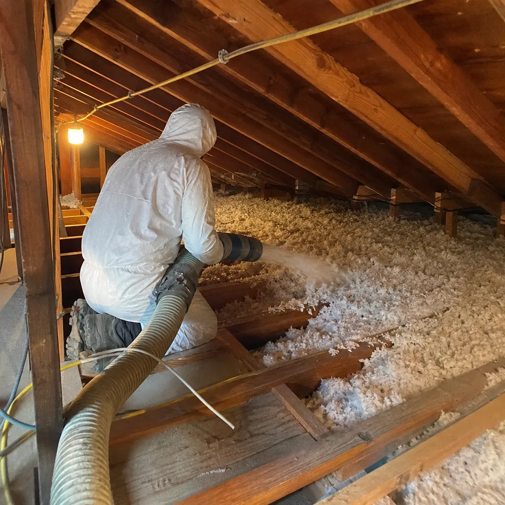 Attic Insulation in Stanton